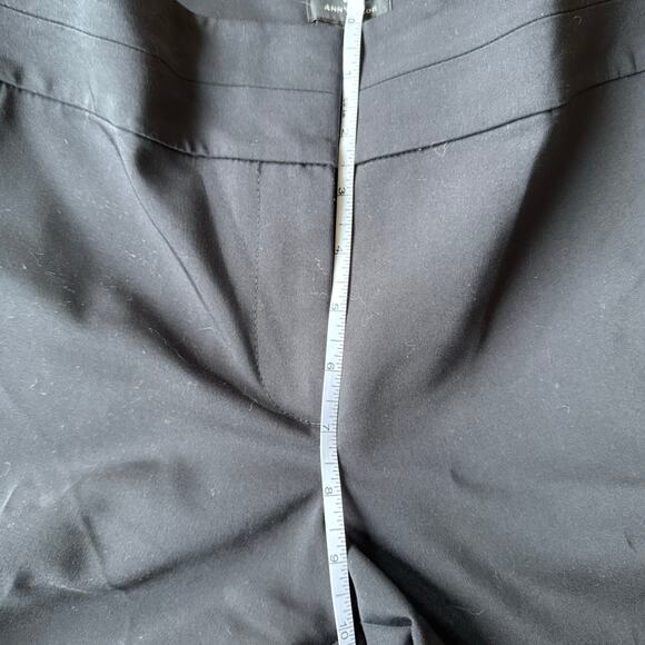 Ann Taylor Curvy Black Straight Leg Trouser Pants Size 6 Career Professional - Picture 5 of 9